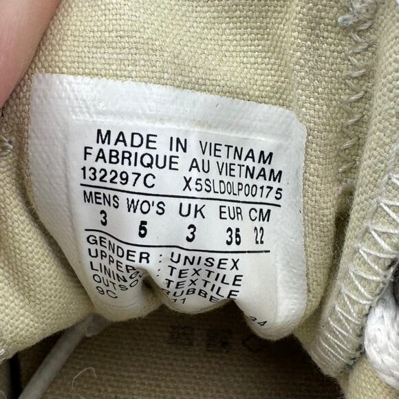 Converse Chuck Taylor All Star Low Top Green Canvas Sneakers Unisex Sz W5 / M3 - Picture 7 of 8